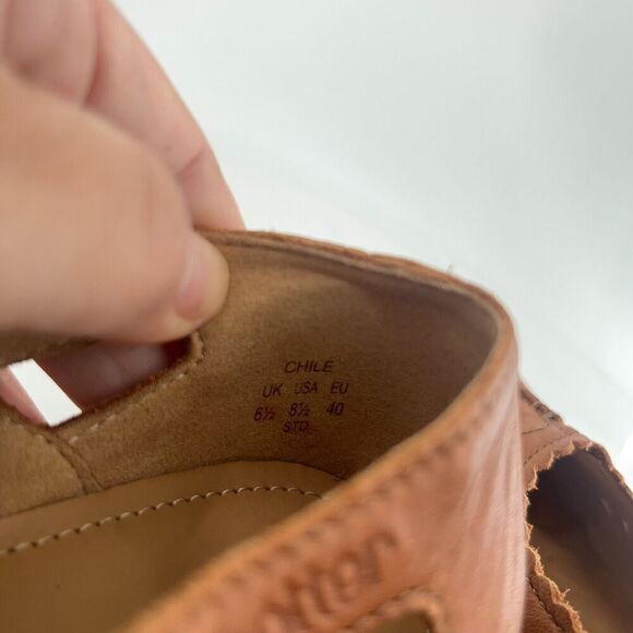 Hotter Chile Women's Mary Jane Flats Size 8.5 Brown Leather Slip On Comfy Shoe - Picture 14 of 15
